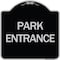 Signmission Designer Series Park Entrance, Black & Silver Heavy-Gauge Aluminum Sign, 18" x 18", BS-1818-24453 A-DES-BS-1818-24453 - alternate 1